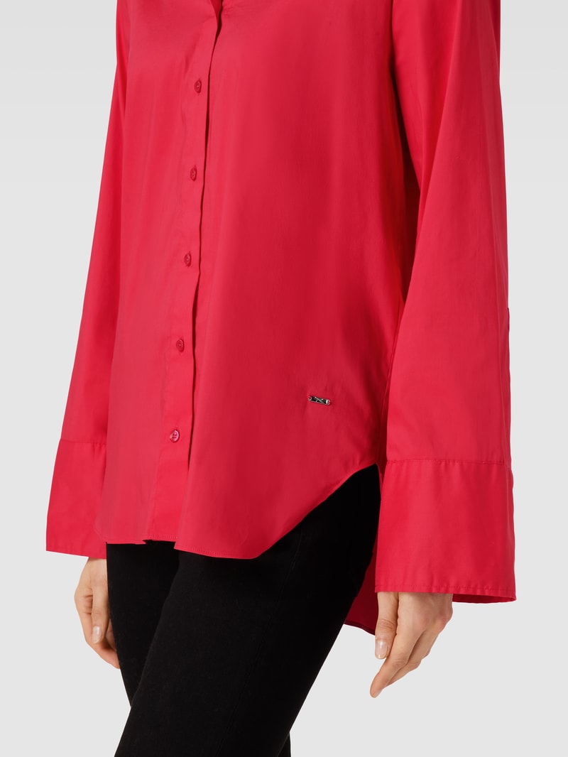Bluse in unifarbenem Design Modell 'VICKI' in pink