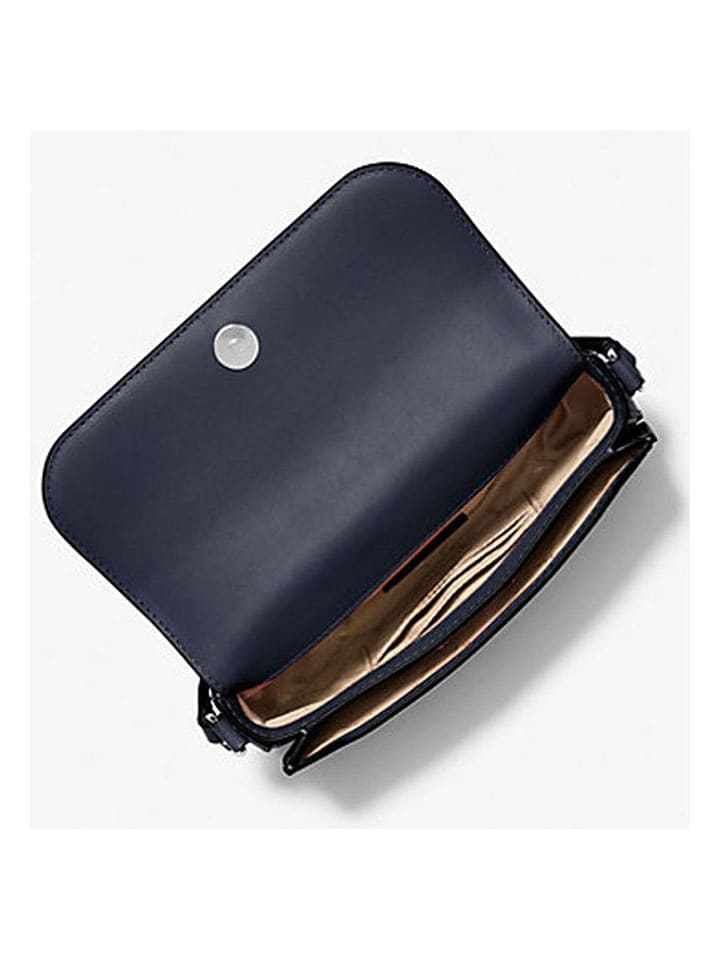Michael Kors Leder-Umhängetasche in Dunkelblau - (B)21 x (H)14 x (T)4,5 cm günstig kaufen onesize