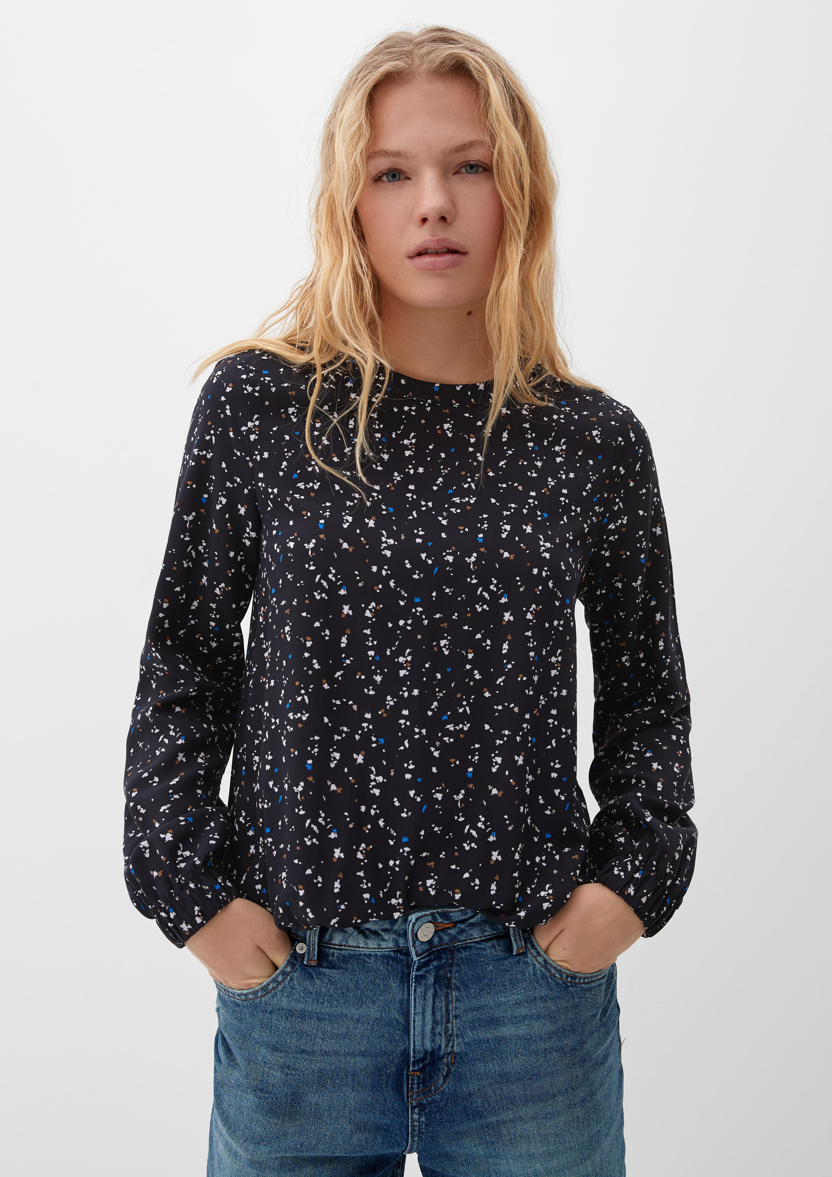 Viskosebluse in abstraktem Muster  2124883-59A1