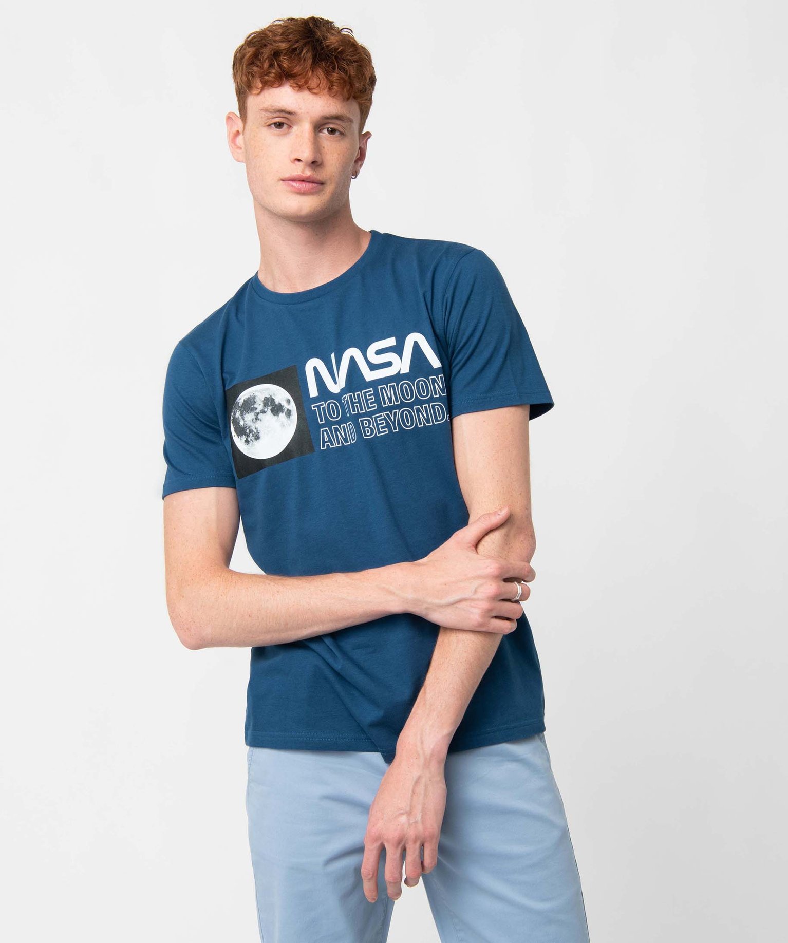 Tee-shirt homme avec motif de l’espace - Nasa bleu | GEMO