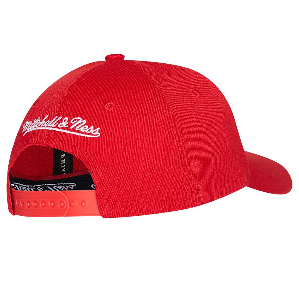Mitchell & Ness Pinscript Classic Red Kappe 6HSSINTL230-MNNSCWH