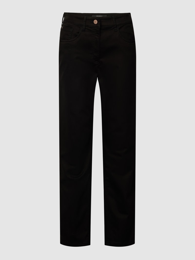Jeans im 5-Pocket-Design Modell 'CORA' in schwarz