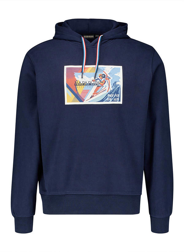 NAPAPIJRI, Hoodie, Baumwolle, navy