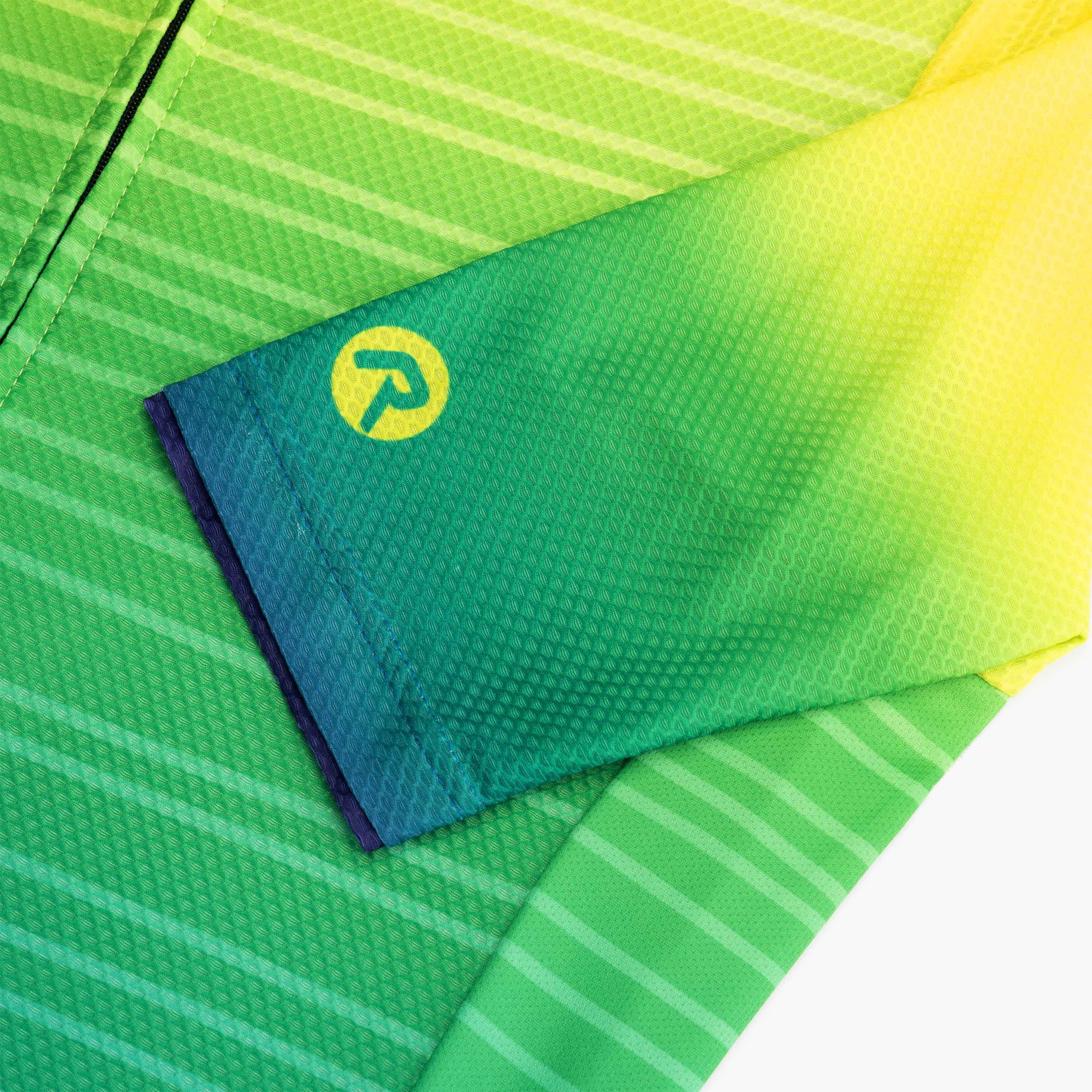 Rogelli Surf Grün/Fluor Herren Radtrikot Kurzarm