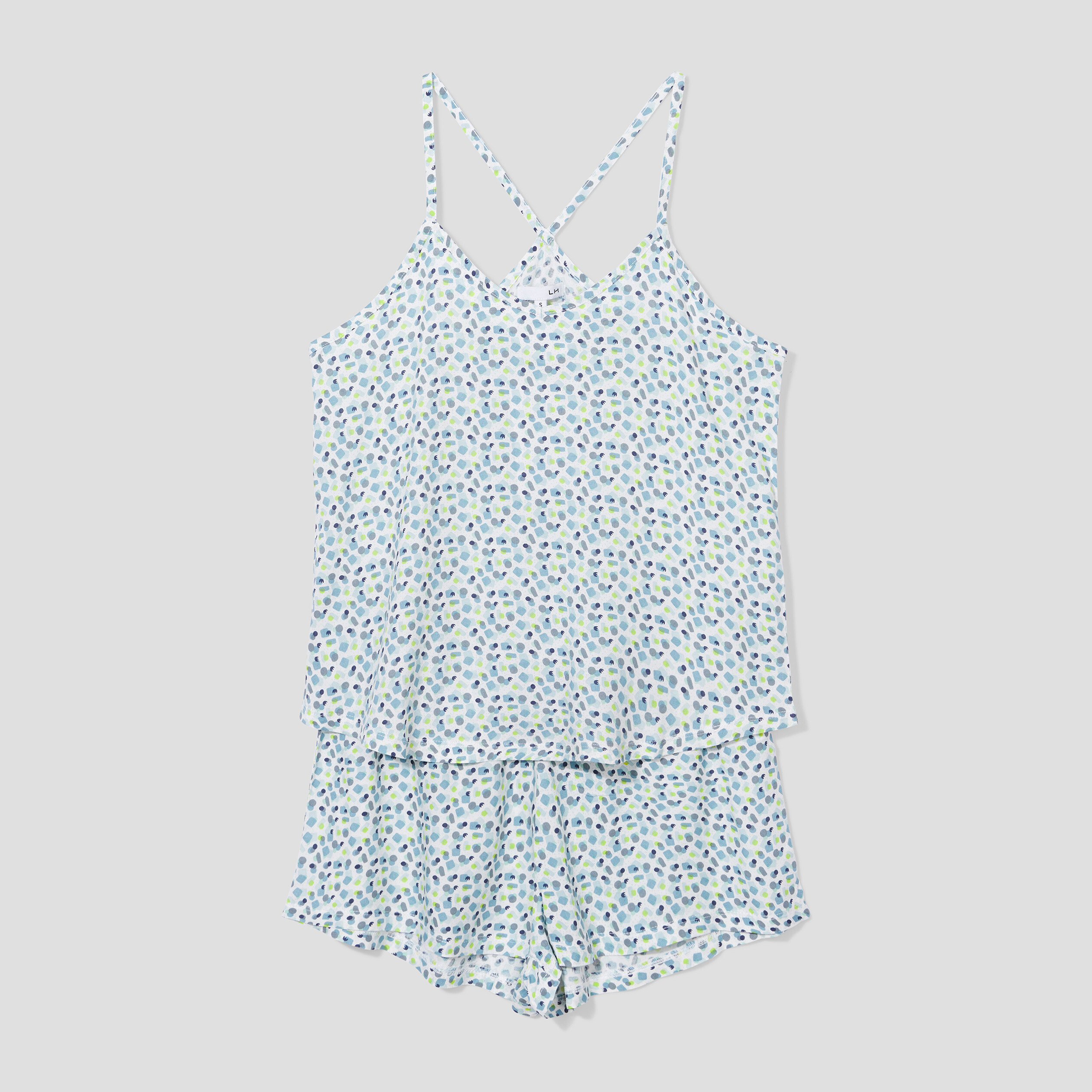Ensemble pyjama short 2 pièces ecru femme | La Halle