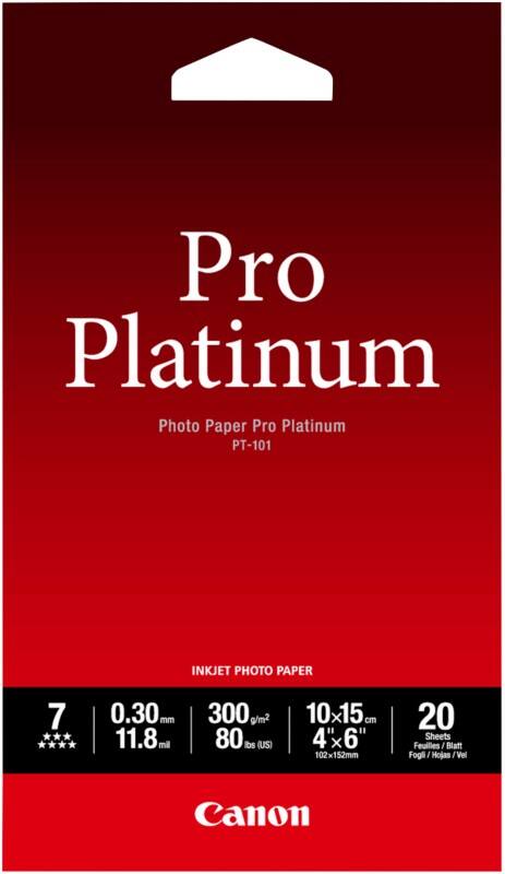 Canon Fotopapier PT-101 300 g/m² Weiß 20 Blatt