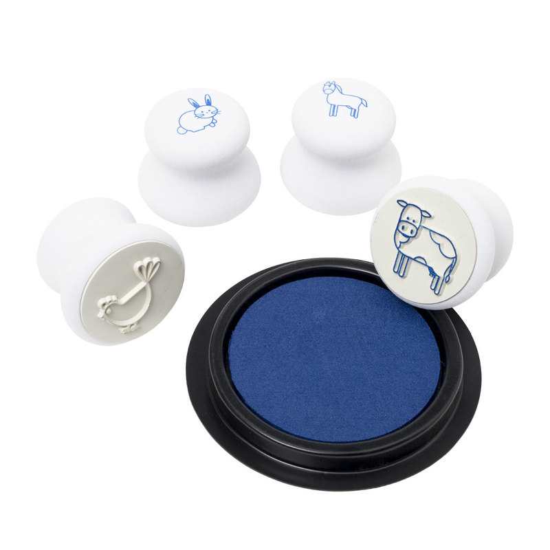 4 gros tampons animaux pour tout petits Oxybul