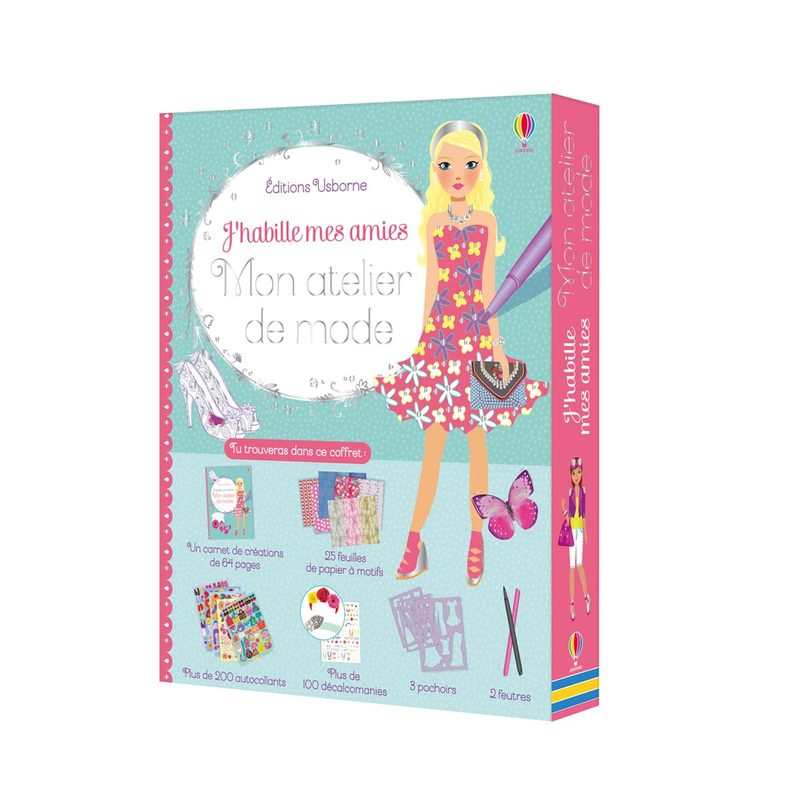 Livre Mon atelier de mode J'habille mes amies - Usborne