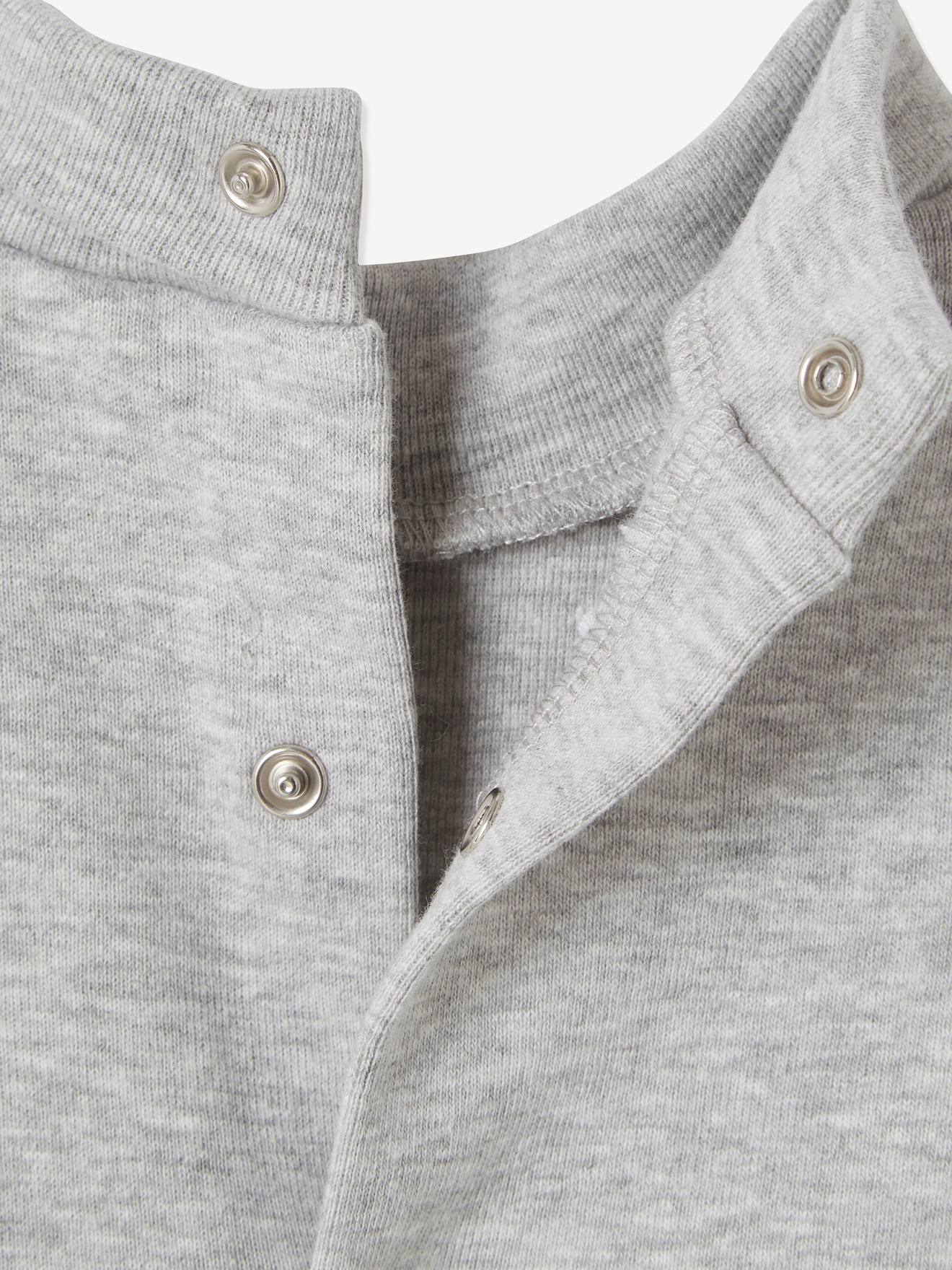 Lot de 2 sous-pulls bébé garçon BASICS gris clair chine