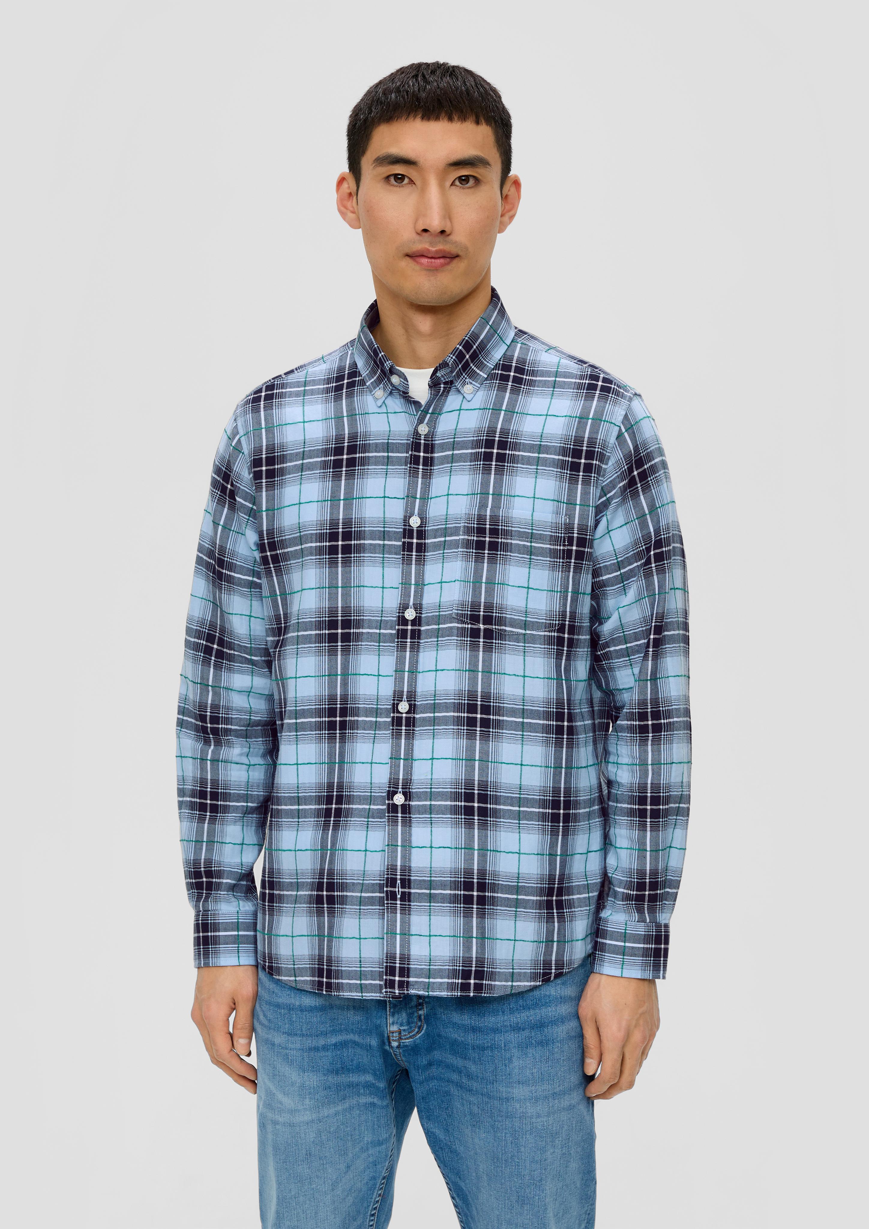 Regular: Langarmhemd mit Button-down-Kragen  2140654-50N1