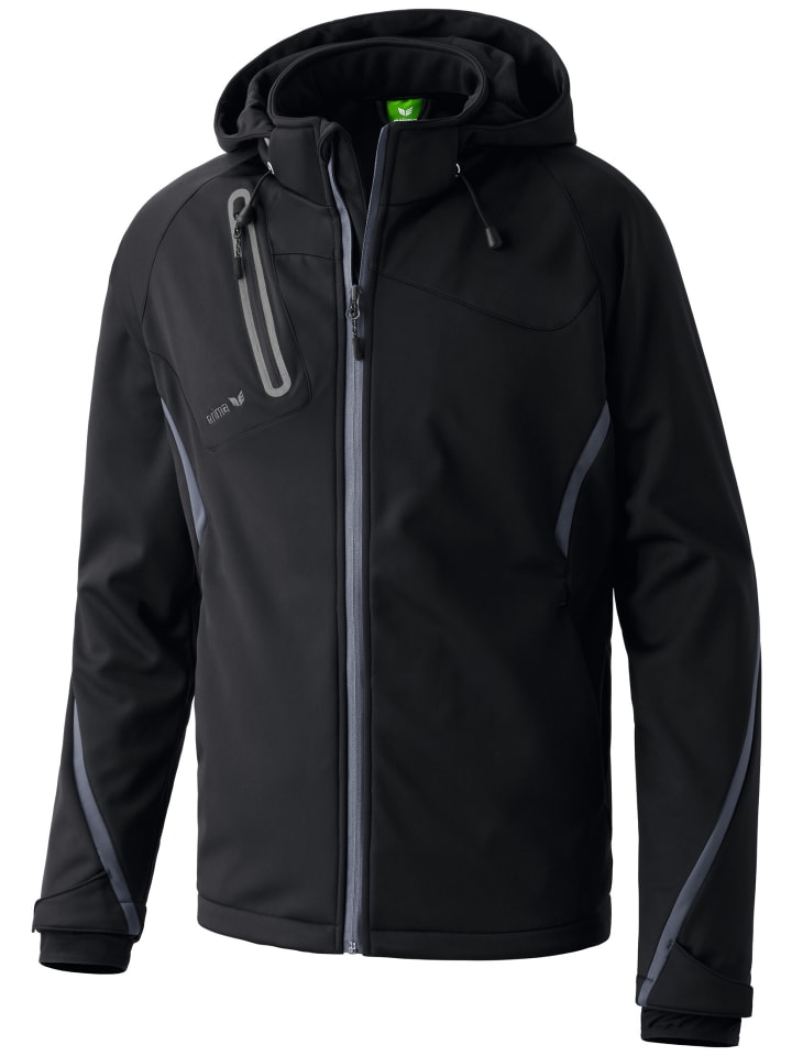 erima Function Softshelljacke in schwarz/anthrazit günstig kaufen