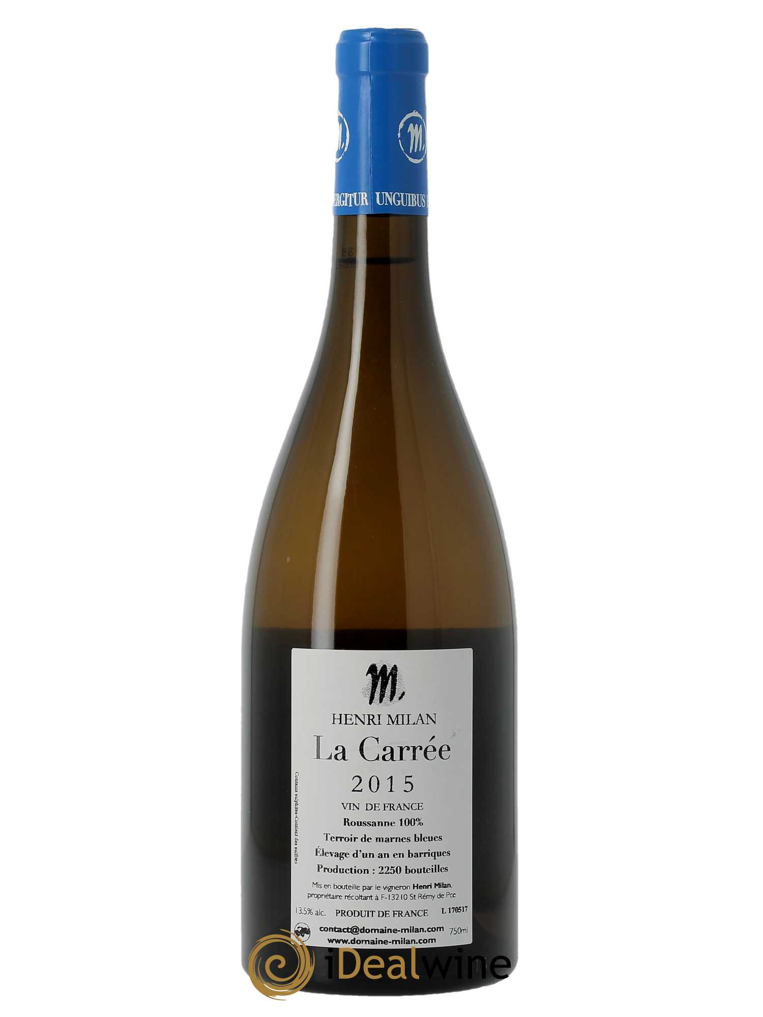 Vin de France La Carrée Henri Milan  2015 - Lot de 1 Bouteille