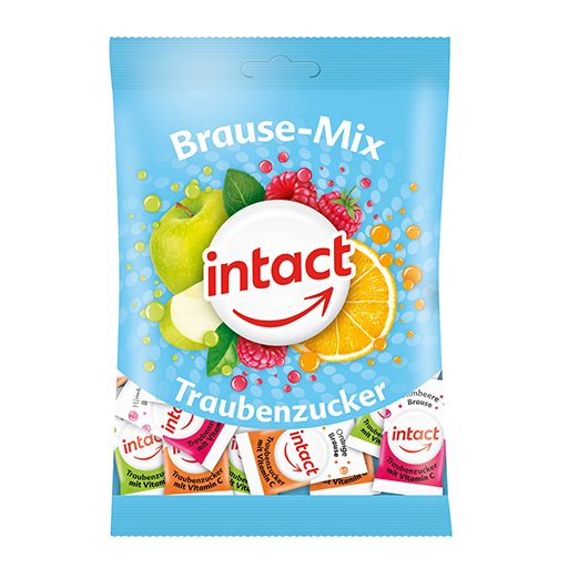 INTACT Traubenzucker Beutel Brause-Mix  75 g  Bonbons