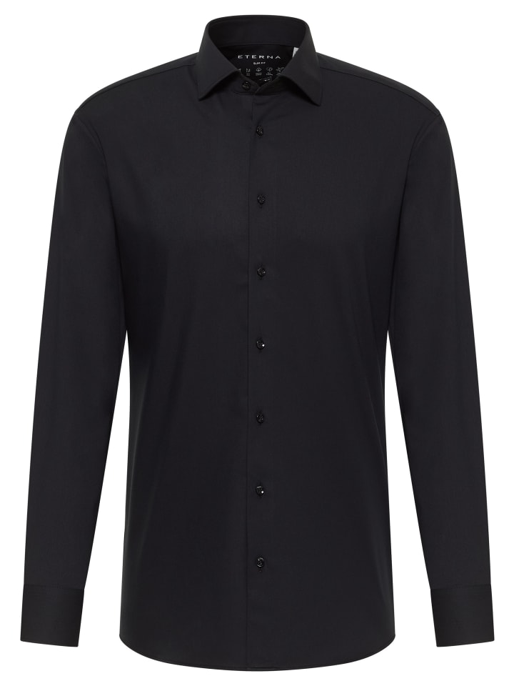 Eterna Hemd SLIM FIT in schwarz günstig kaufen
