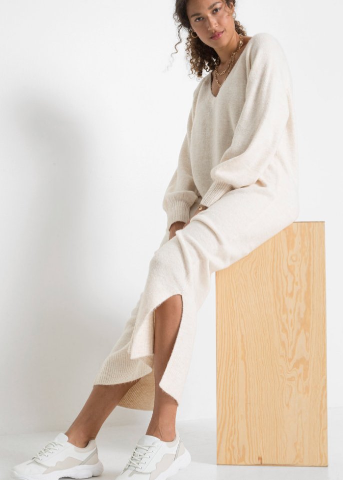 Oversized Strickkleid