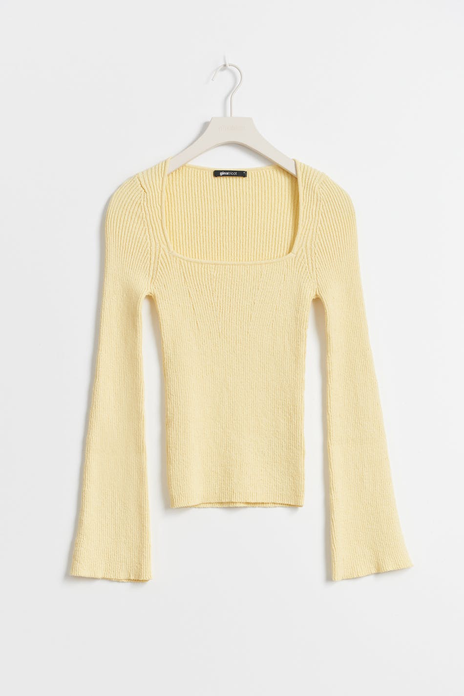 Wide sleeve knit top