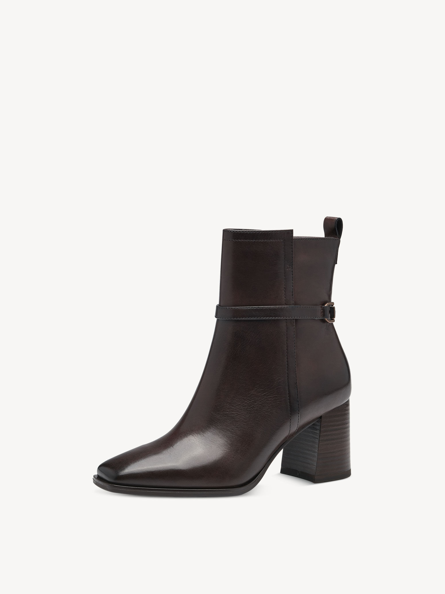 Bottine en cuir - marron
