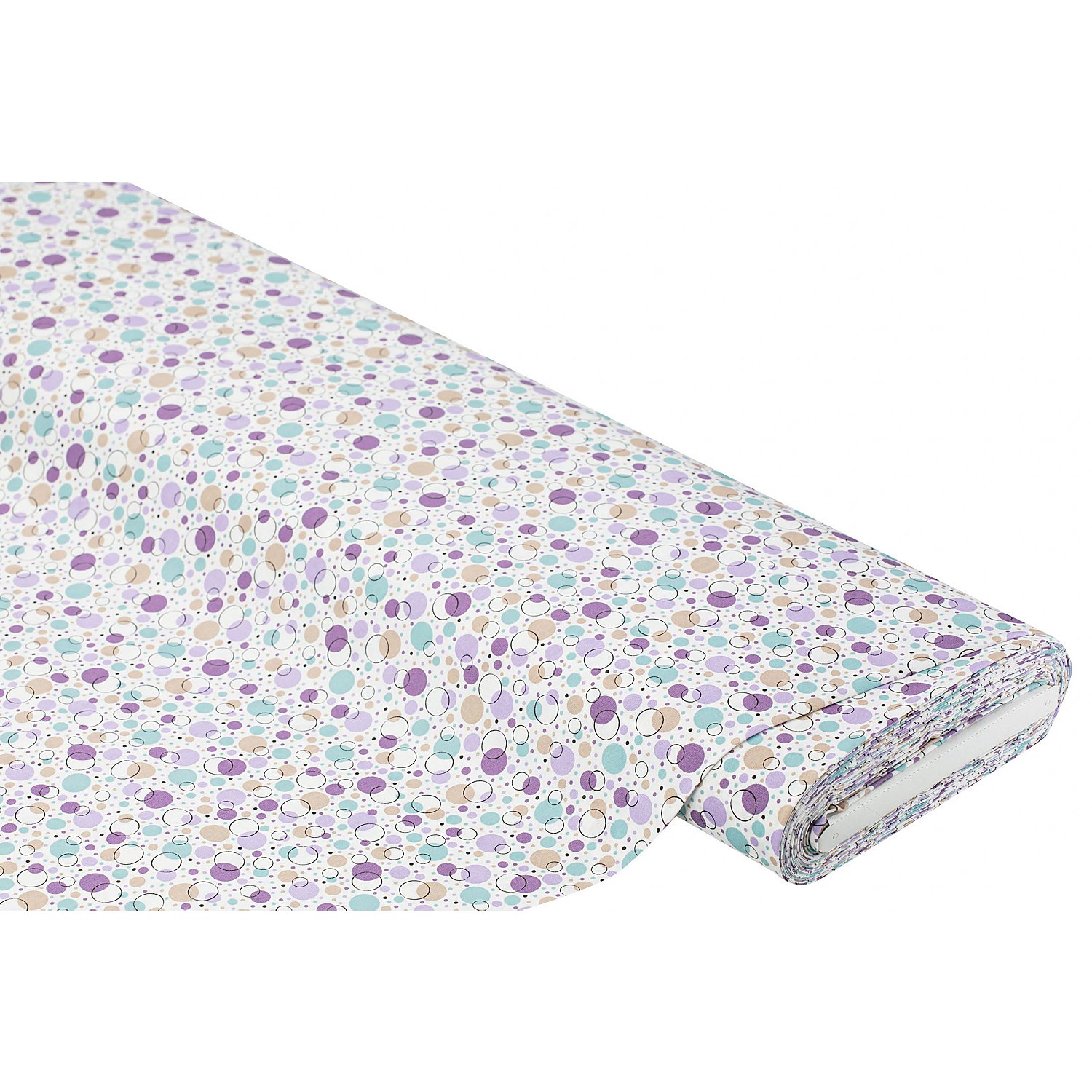 Baumwollstoff Bubbles & Kreise 