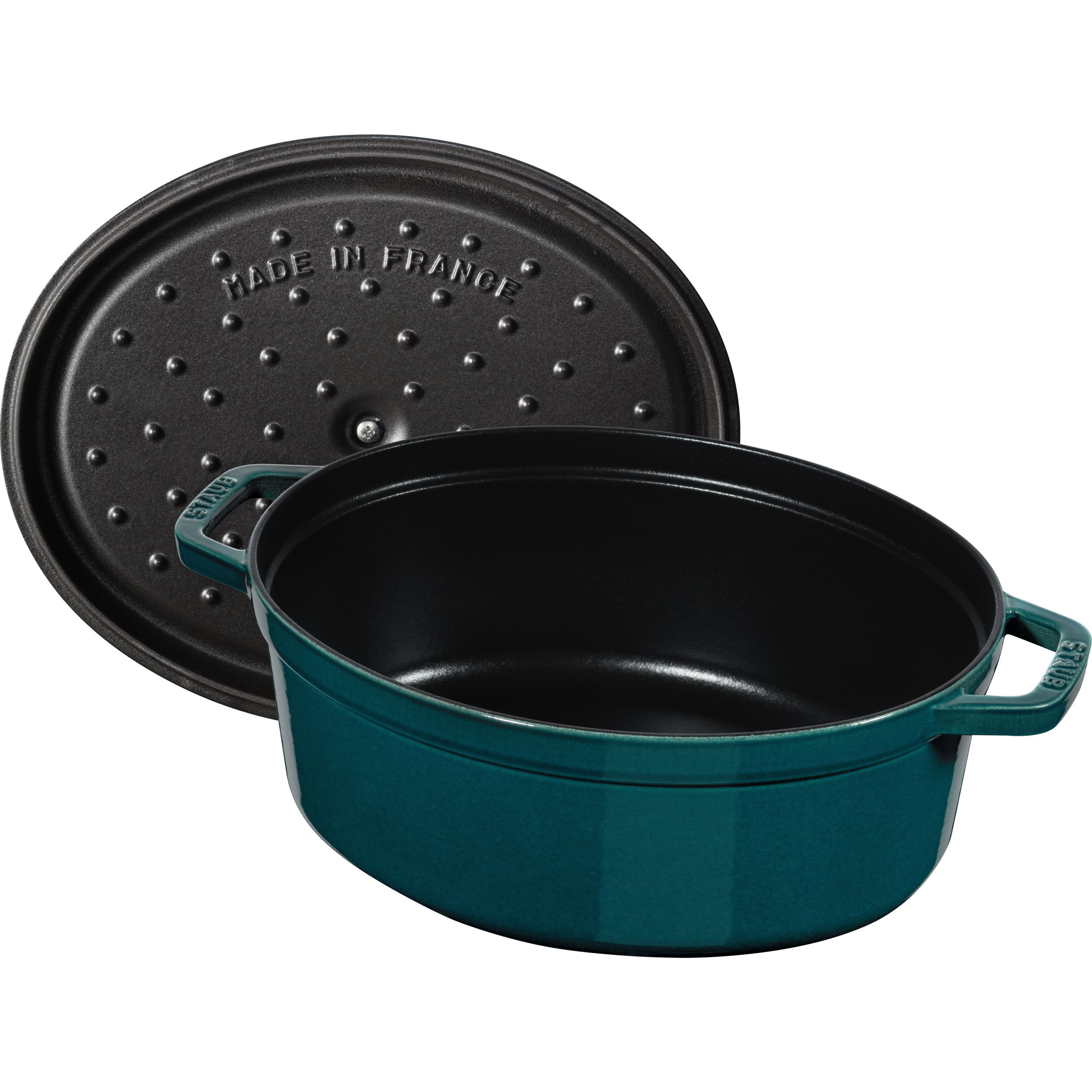 Cocotte 31 cm, oval, La-Mer, Gusseisen