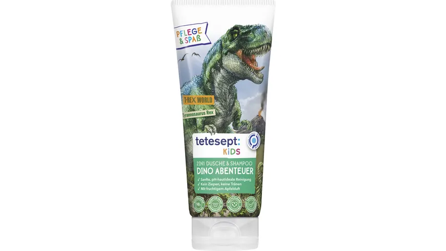 tetesept Kinder Duschspaß 2in1 T-Rex World 200 ml