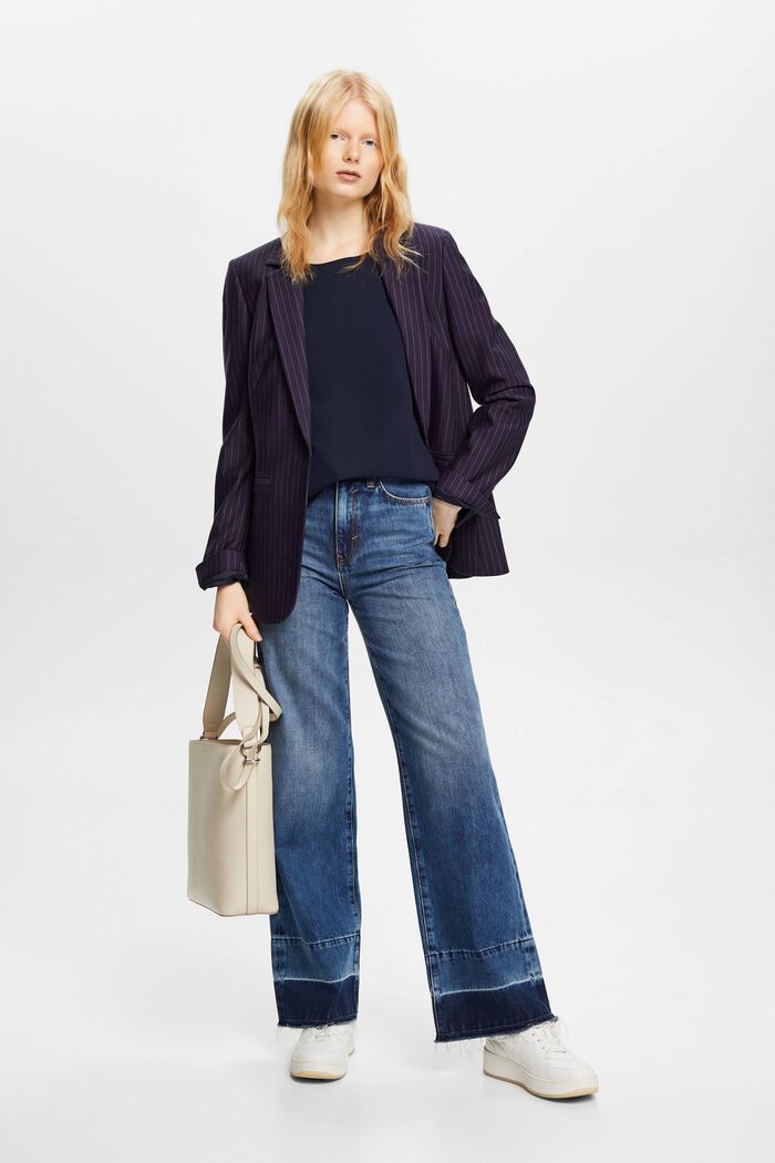 Chiffonbluse mit Rüschen