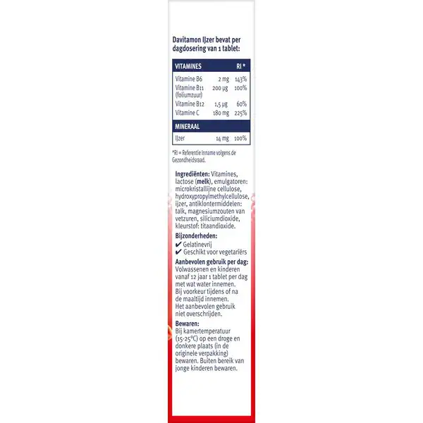 Davitamon Vas C- és B12-vitaminnal Tabletták 33 darab