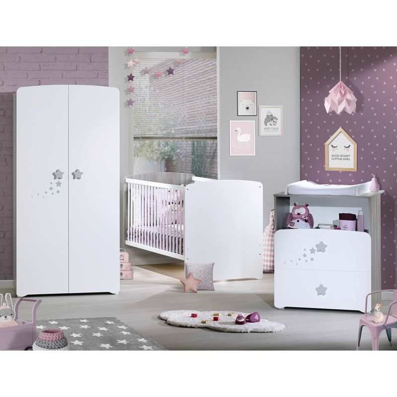 Lit bébé évolutif 140x70 Little big bed sérigraphié Nao
