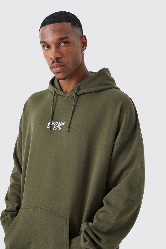 Oversize Hoodie mit floralem Worldwide Print