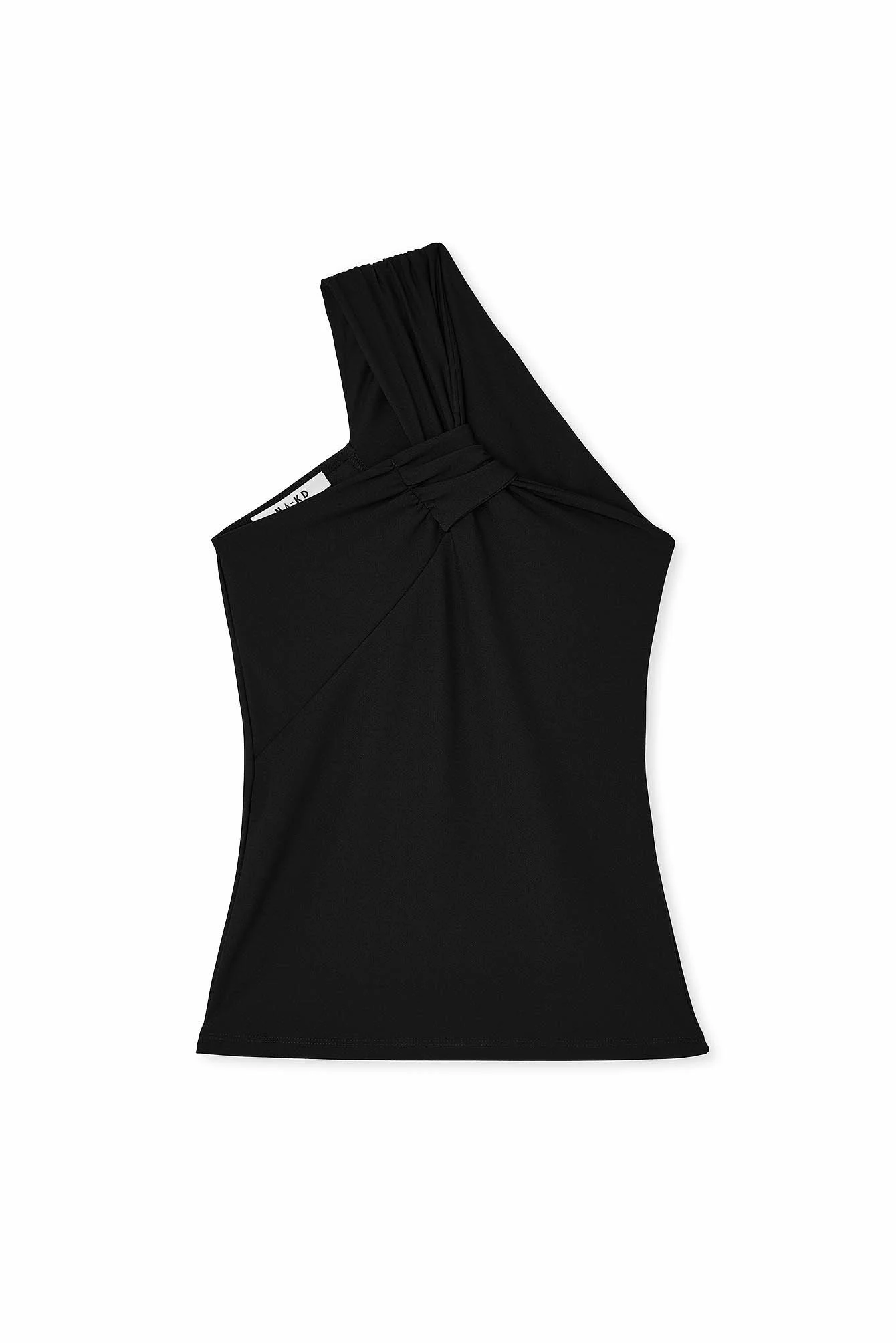 Drapiertes One-Shoulder-Top