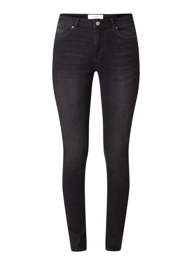 Blugi skinny cu talie medie Aimi de la Ba&sh