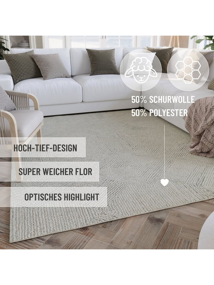 Wecon Home Läufer Hamptons THIRTYTHREE in elfenbein günstig kaufen