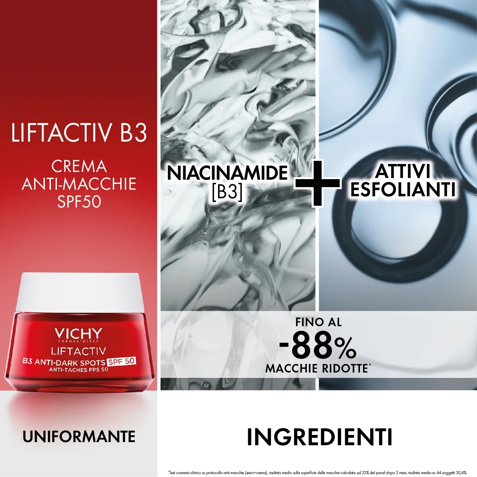 Liftactiv Liftactiv B3 komplekts pret pūtītēm + dienas krēms SPF50 + nakts krēms - komplekts pret pūtītēm, komplekts izgaismojošam efektam, 24 stundu sejas procedūra pret pūtītēm