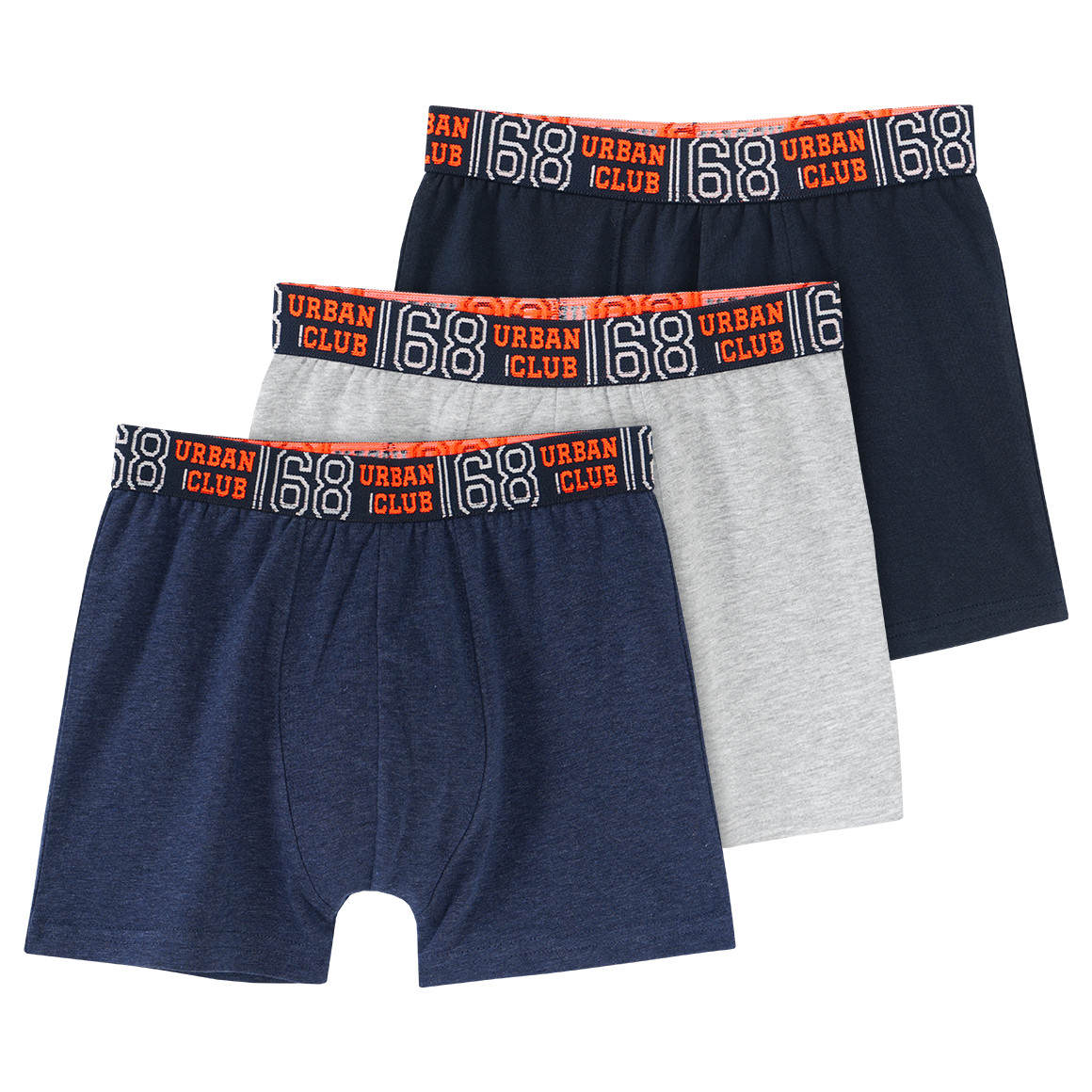 3 Jungen Boxer in verschiedenen Farben
