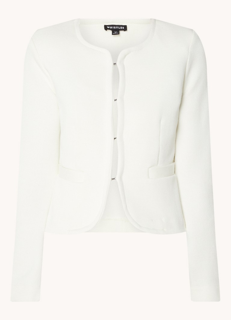 Whistles Collarless Jersey Jacket