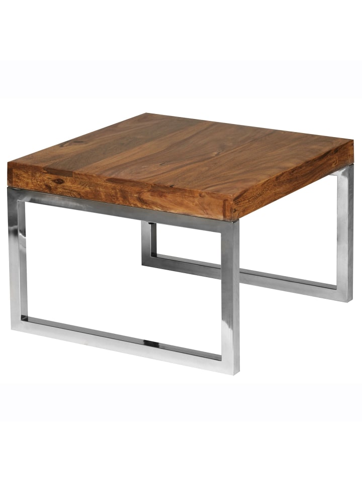 KADIMA DESIGN Beistelltisch GUNA Massiv-Holz Wohnzimmer-Tisch günstig kaufen