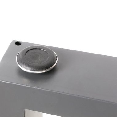 Melko Tischbein Tischbeine Tischgestell Tischkufen 2er-Set aus Stahl in Grau Möbelfuß Hairpin Leg Tischfüße Haarnadelbeine Esstisch Stützfuß Ständer Tischuntergestell HiFi Doppelt Lautsprecher Couchtisch Bankkufen Design Rechteck Industriedesign, lan