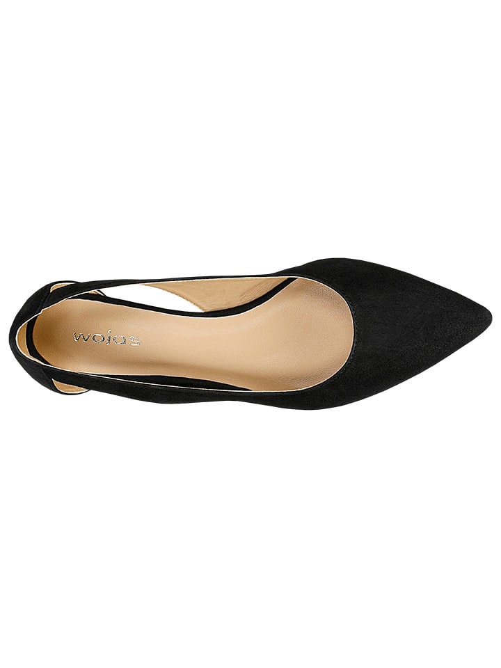 Wojas Leder-Ballerinas in Schwarz günstig kaufen