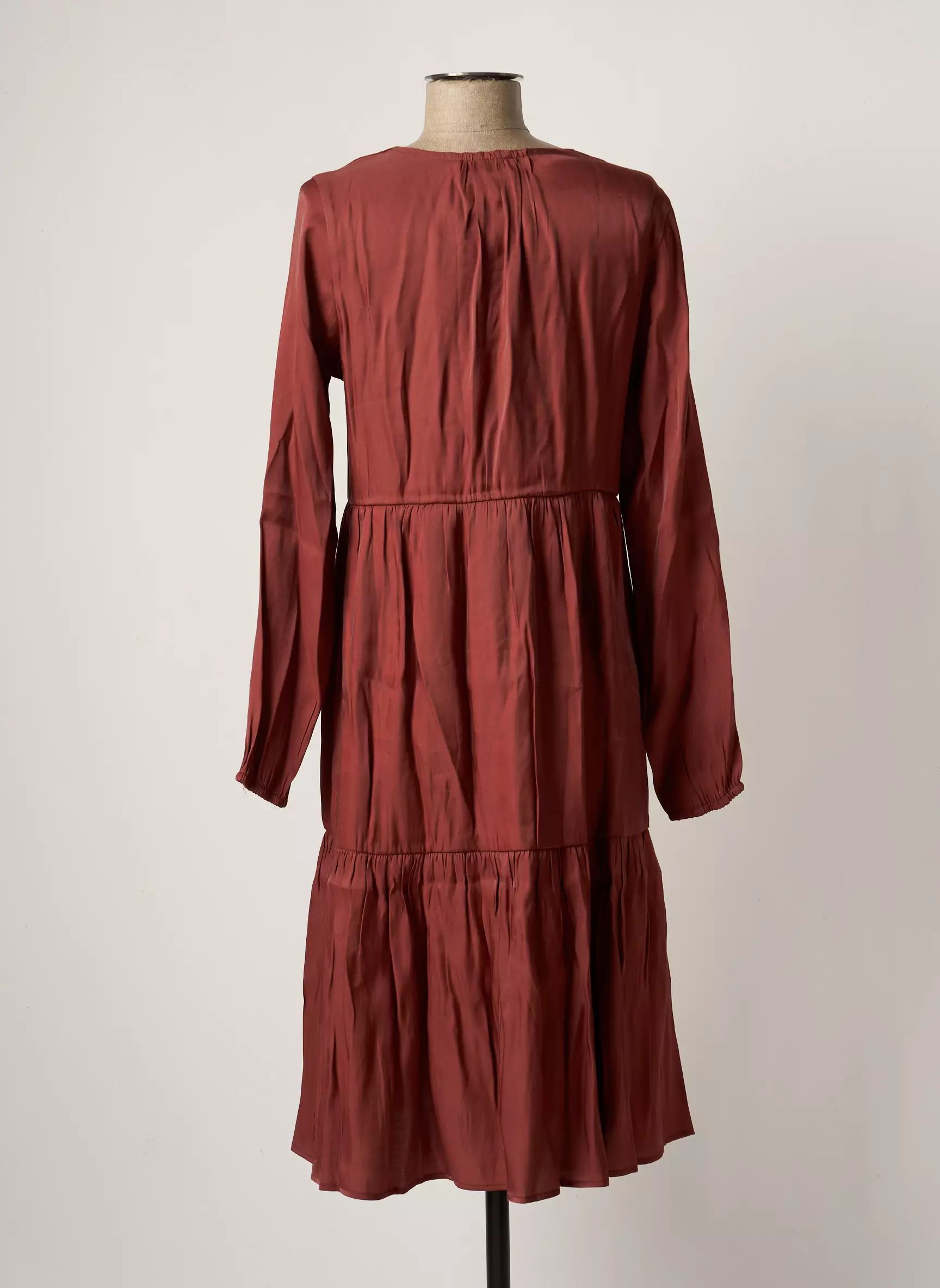 Cream Robes Mi Longues Femme couleur marron