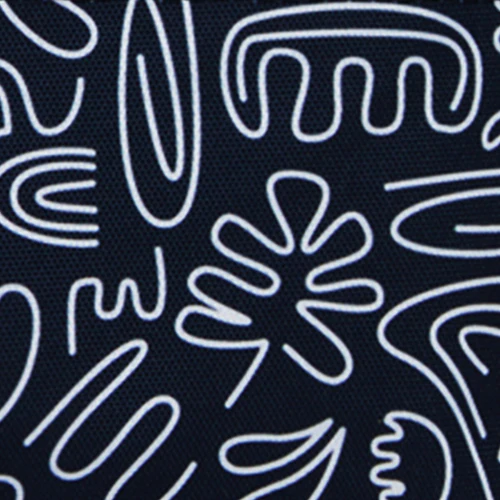Coursives black medium front pocket