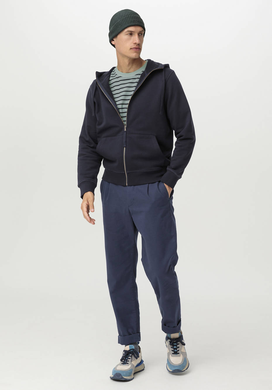 Sweatjacke aus reiner Bio-Baumwolle