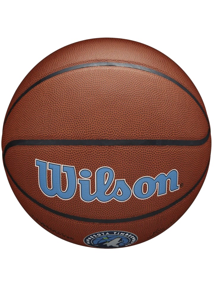 Wilson Wilson Team Alliance Minnesota Timberwolves Ball in Braun günstig kaufen 7