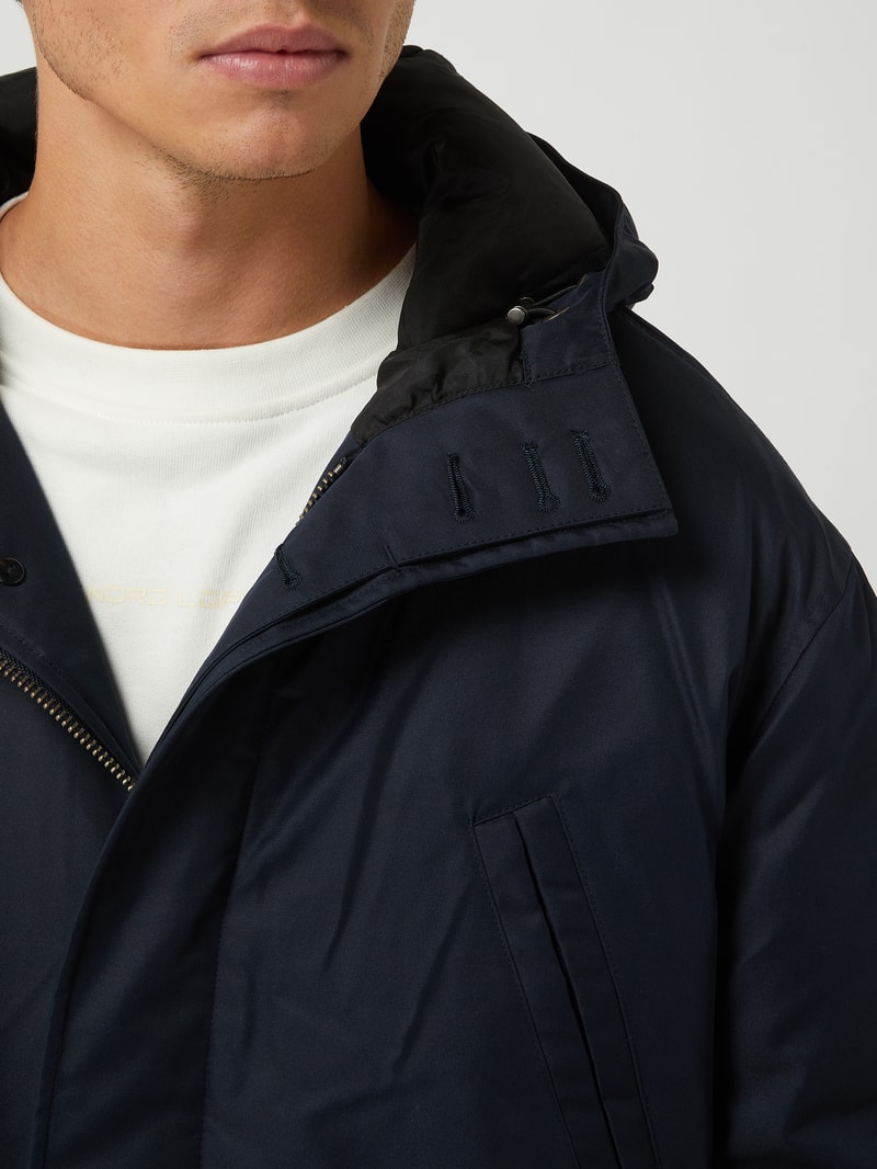 Parka mit Wattierung Modell 'Ashon' in dunkelblau