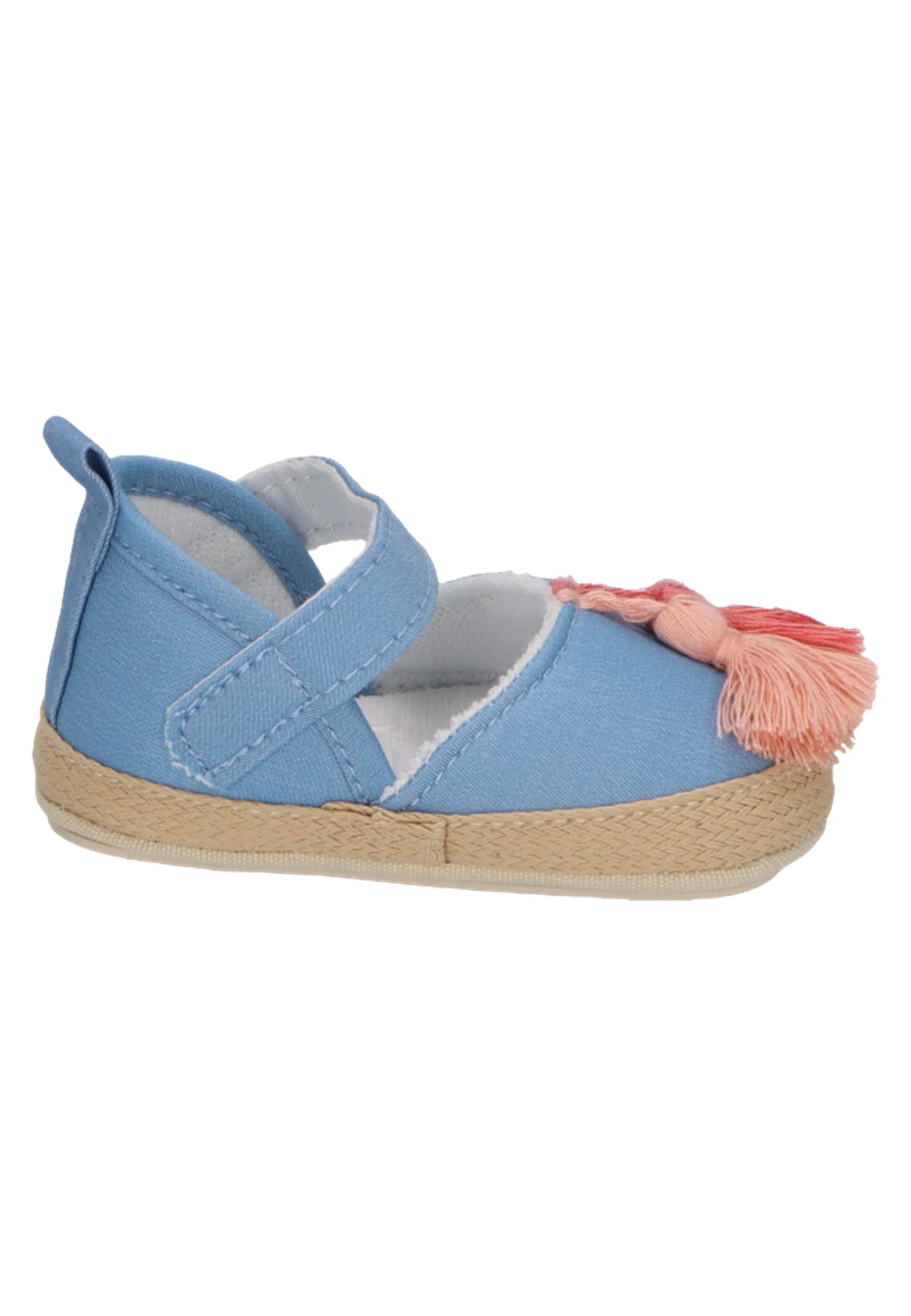 Baby Ballerina im Jeanslook mit Quastern in graublau