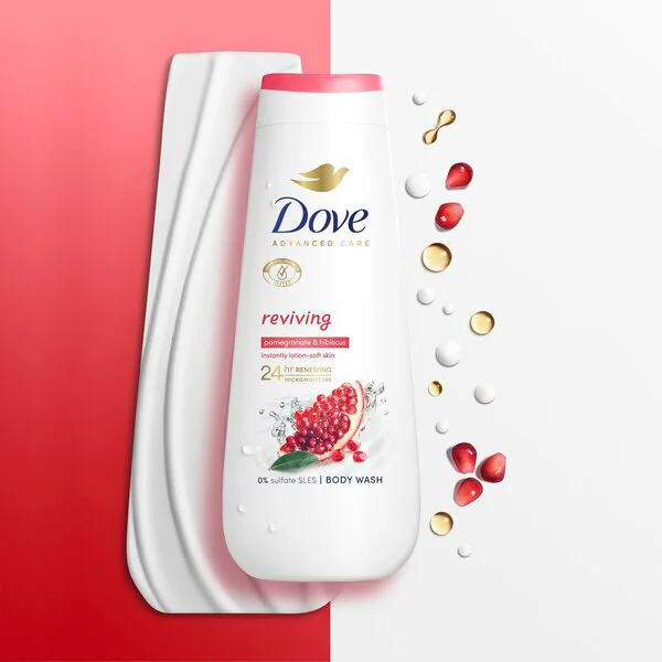 Dove Advanced Care Reviving tusfürdő 400ml - Normál bőrre