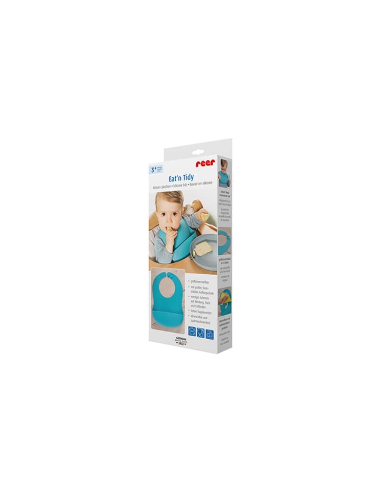 Reer Eat'n Tidy Silikon-Lätzchen in Blau ab 3 Monate günstig kaufen onesize