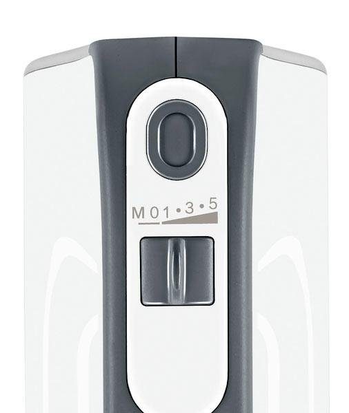 BOSCH Handmixer Styline MFQ4835DE, 575 W, Edelstahl-Knethaken, 2x Rührbesen, weiß