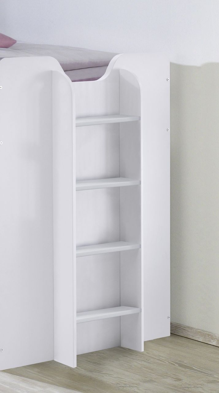 Relita Hochbett Bonny LF 90x200 cm, mit Regal, Schubladenelement und Schreibtisch