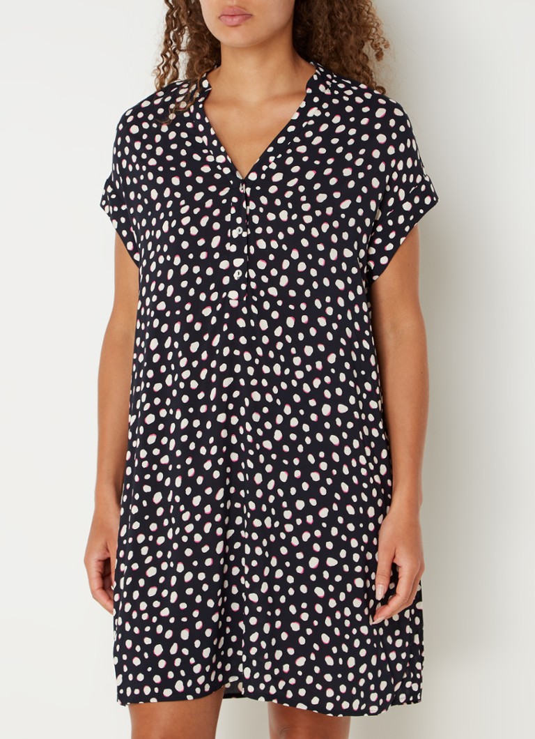 Vestido túnica corto OPUS Wularo Dot con estampado de lunares
