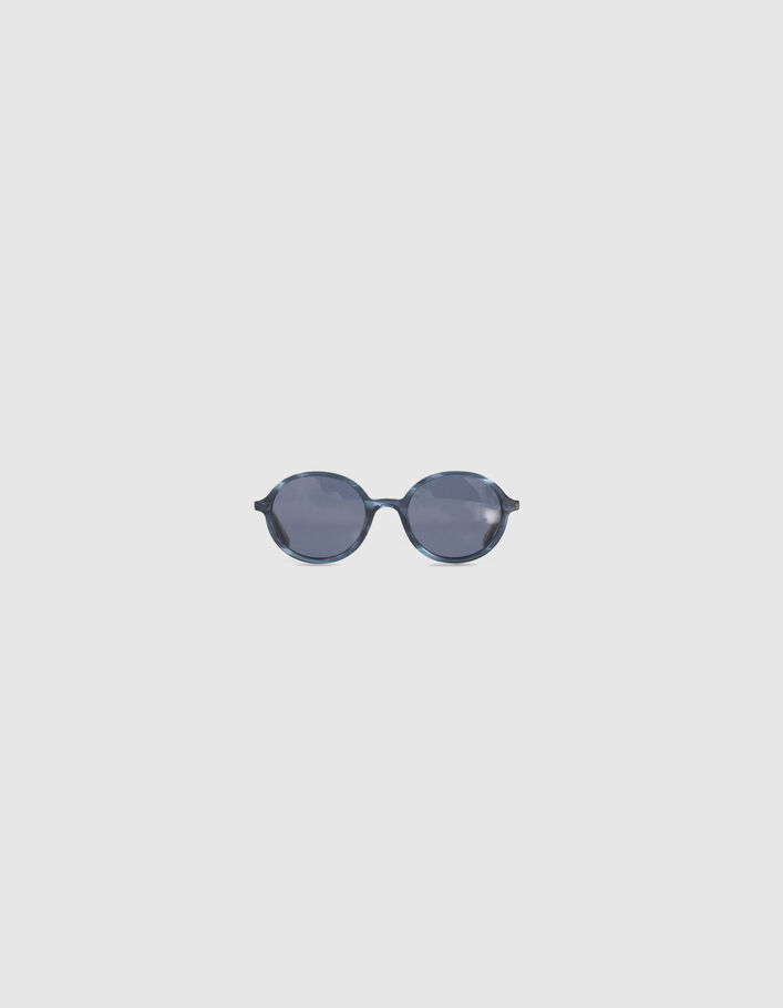 Lunettes solaires mixte cristal marbre bleu