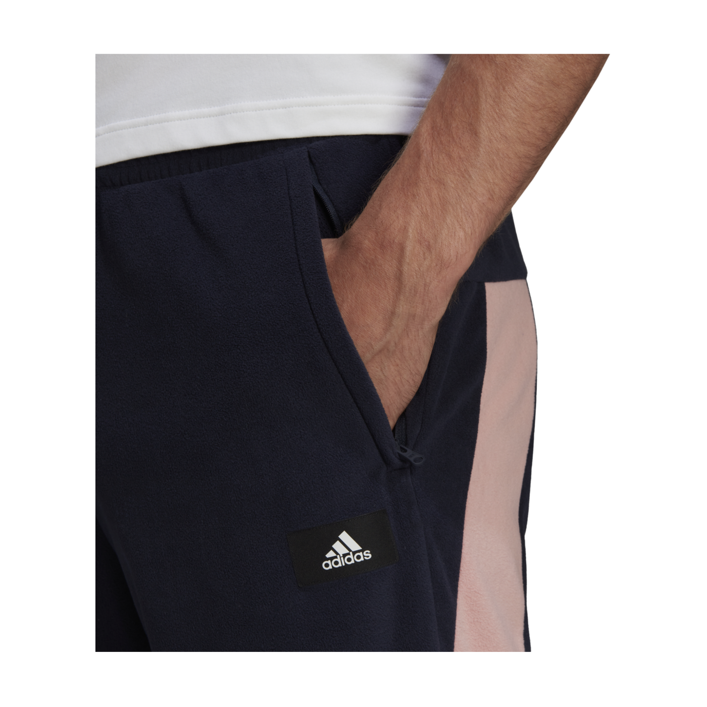 adidas Future Icons Fleece Jogginghose Blau Rosa